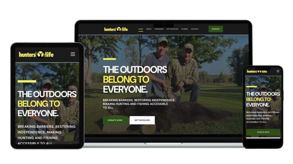 DH Digital Design website mockup — professional local web designer serving Oakland County and Metro Detroit
